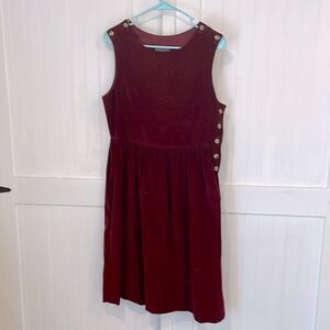 LANDS’ END retro 70’s style, maroon, jumper, size, medium